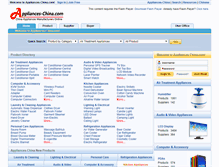 Tablet Screenshot of chinayoau.appliances-china.com